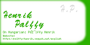 henrik palffy business card